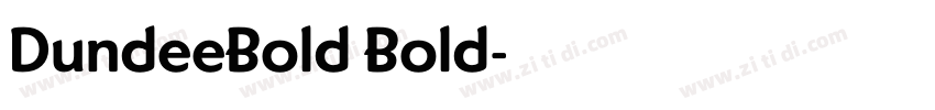 DundeeBold Bold字体转换